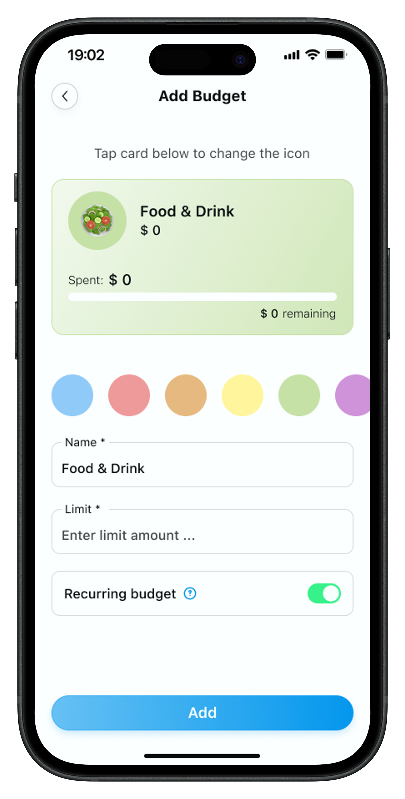 Budget Reset